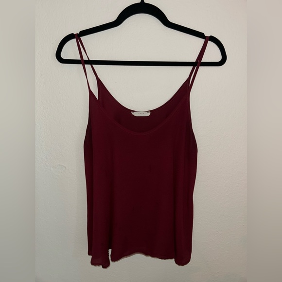 Maroon Flowy Tank Top - Picture 2 of 2